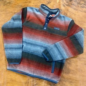 Boys Cinch Fleece Striped Pullover Sweatshirt ~ Sz. L 12